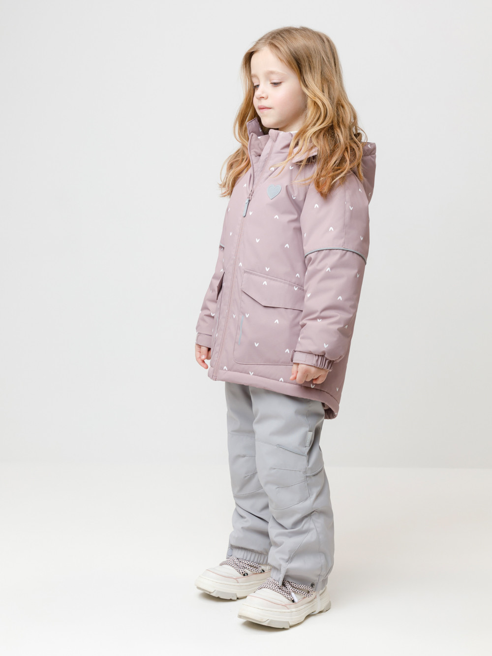 Куртка для девочки, артикул: ВК 38121/н/1 ГР, цвет: розовый, фото 3