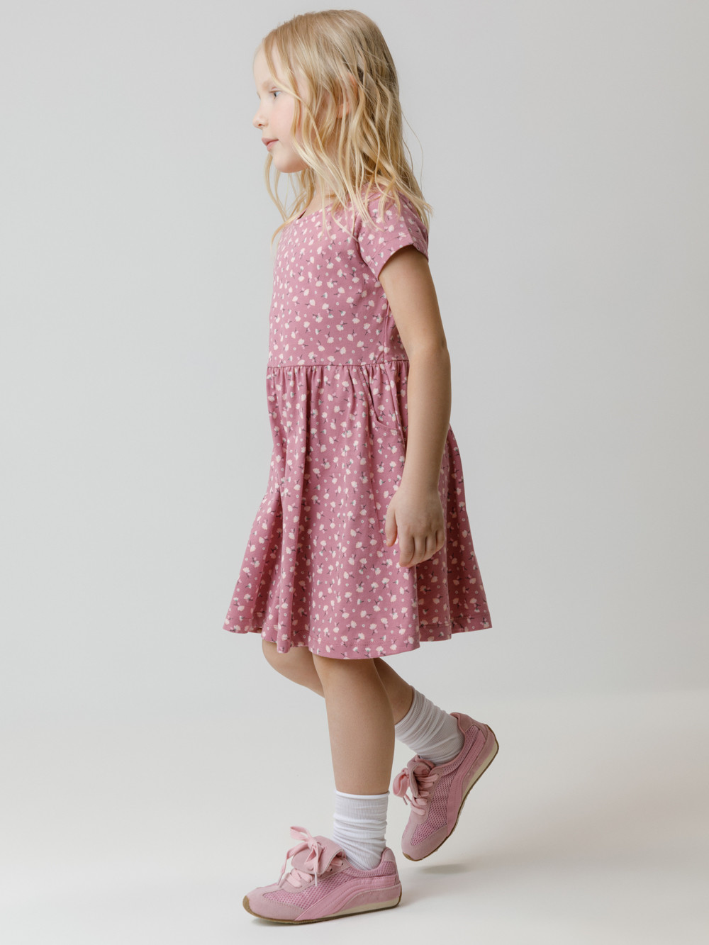 Платье для девочки, артикул: КР 5644, цвет: розовый, фото 3