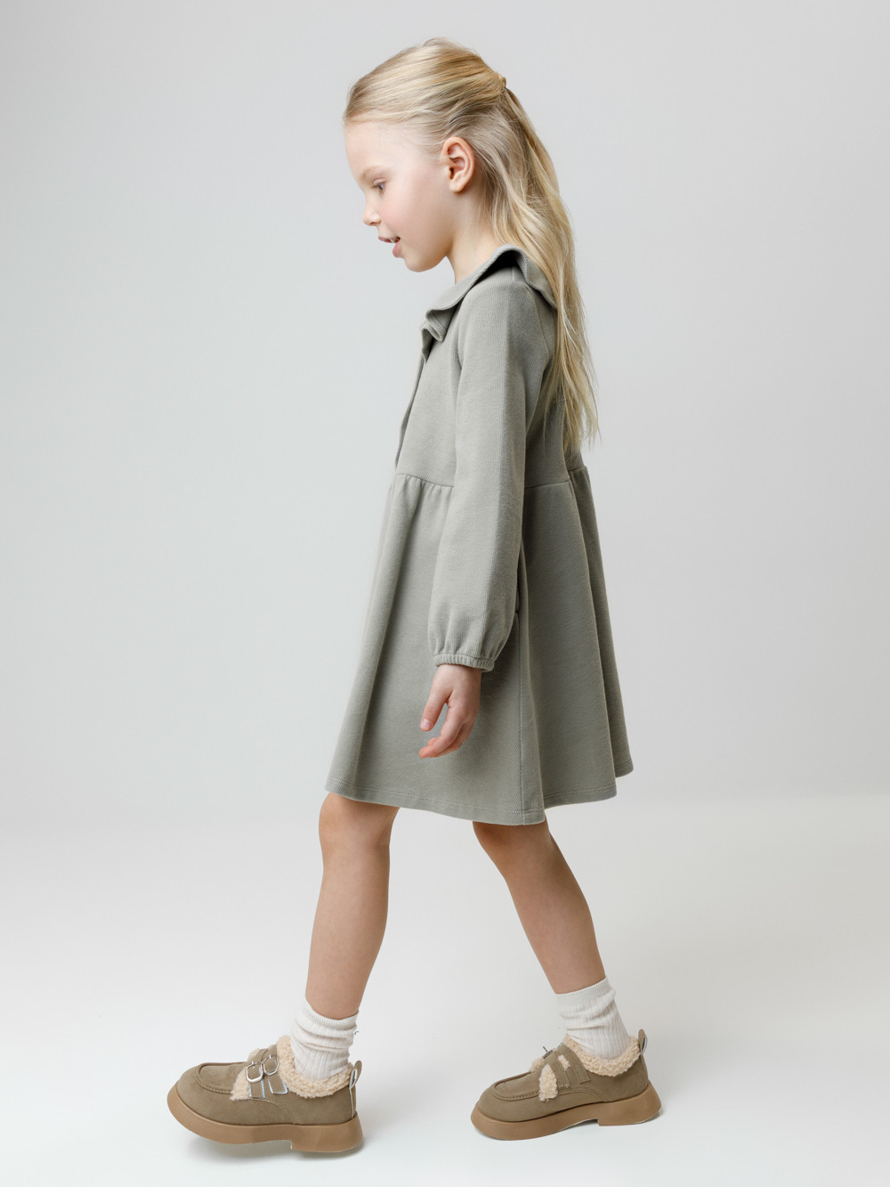 Платье для девочки, артикул: КР 5941, цвет: зеленый, фото 3