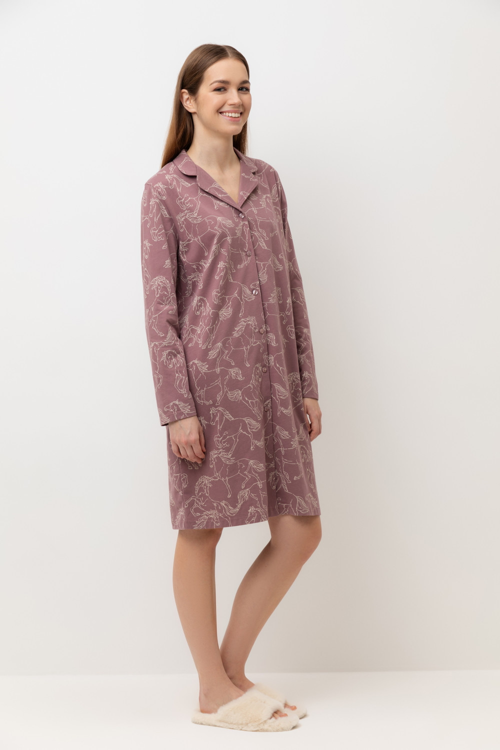 Халаты женские для мам, артикул: Е 50025, цвет: бордовый, фото 3