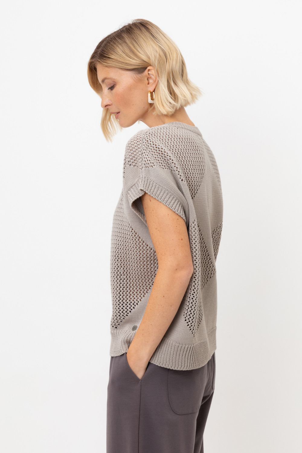 Джемперы женские для мам, артикул: ЕВ 30193, цвет: серый, фото 3