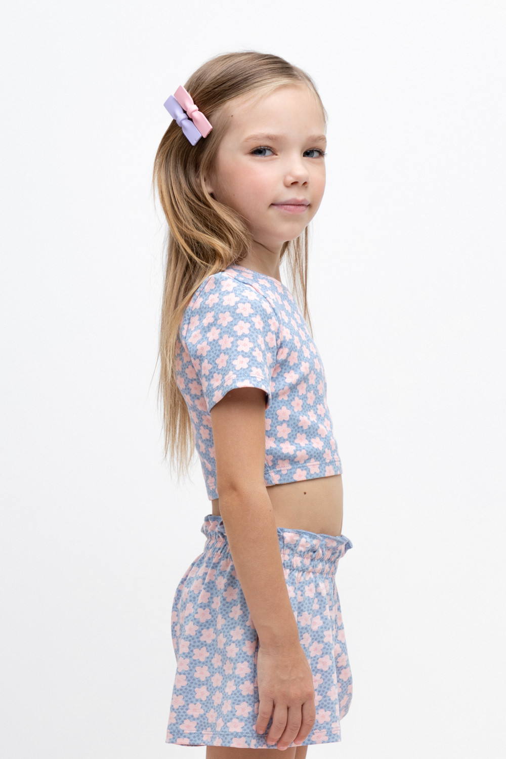 Футболка для девочки, артикул: КР 302459, цвет: светло-голубой, фото 3