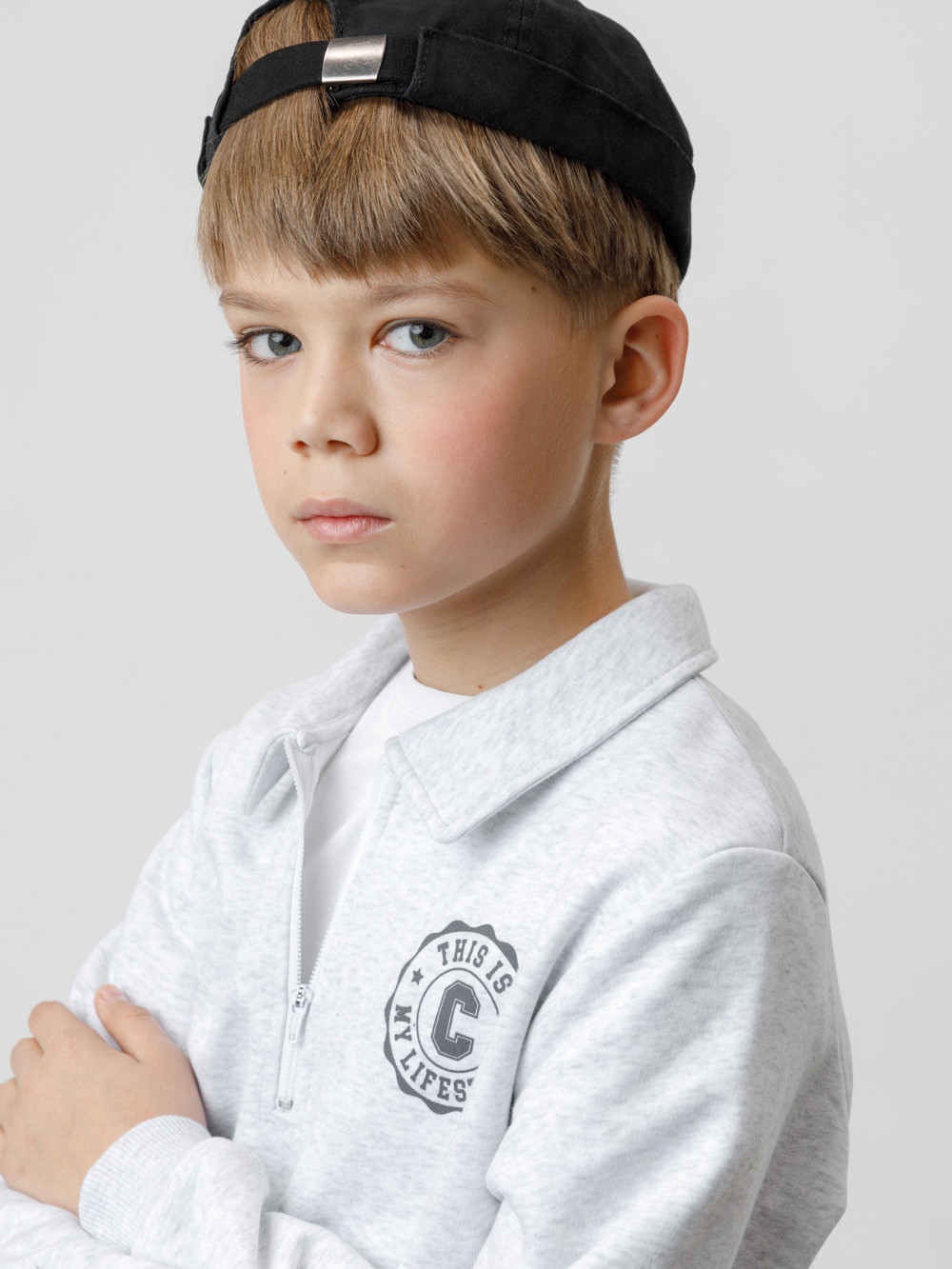 Свитшоты для мальчика, артикул: КР 302798, цвет: светло-серый5, фото 4