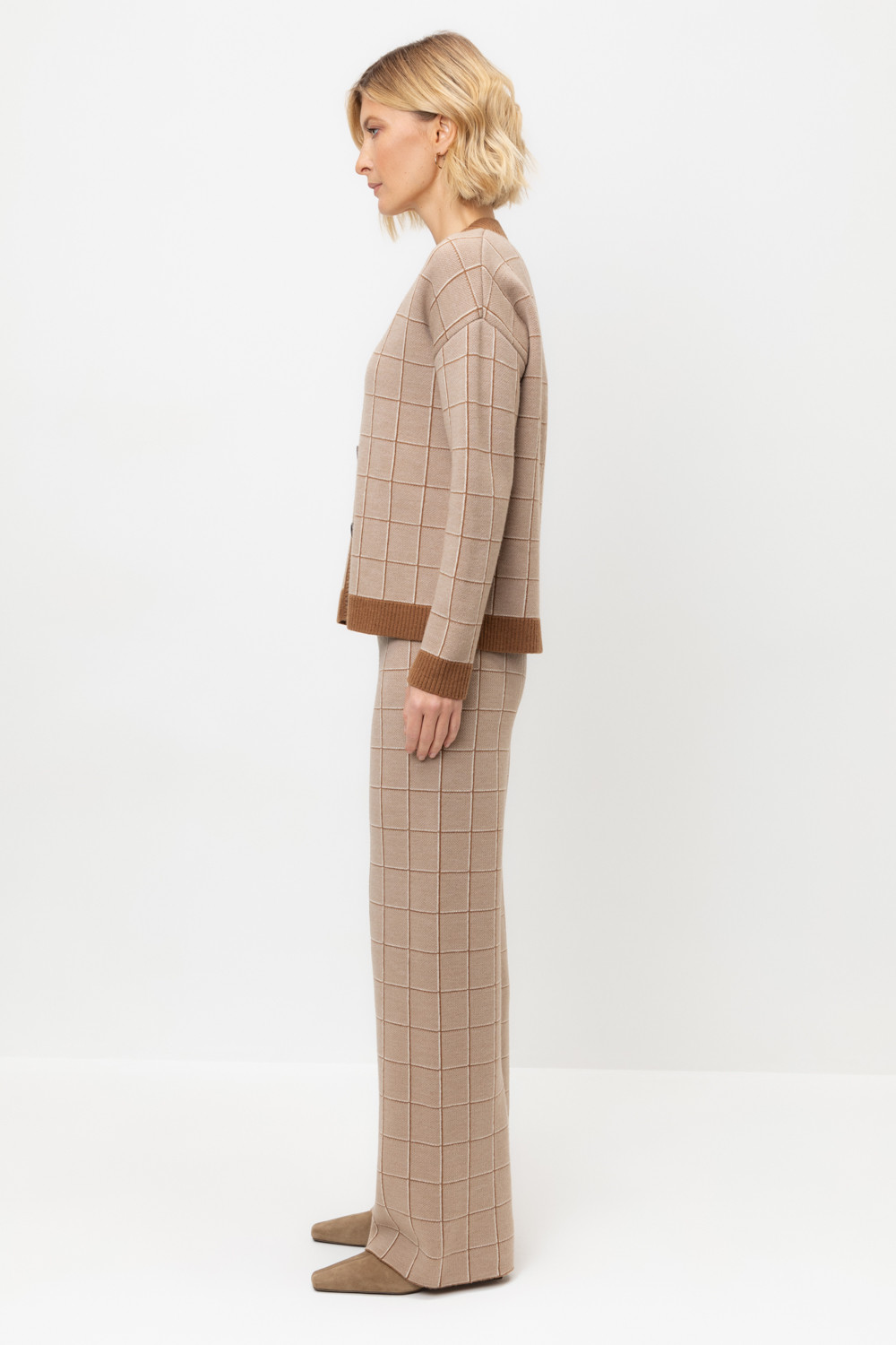 Брюки женские для мам, артикул: ЕВ 448/ш, цвет: бежевый, фото 4