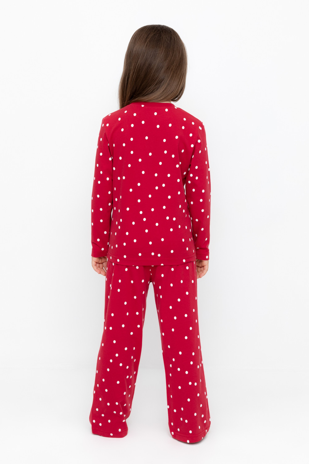 Пижама для девочки, артикул: К 1639, цвет: красный, фото 4