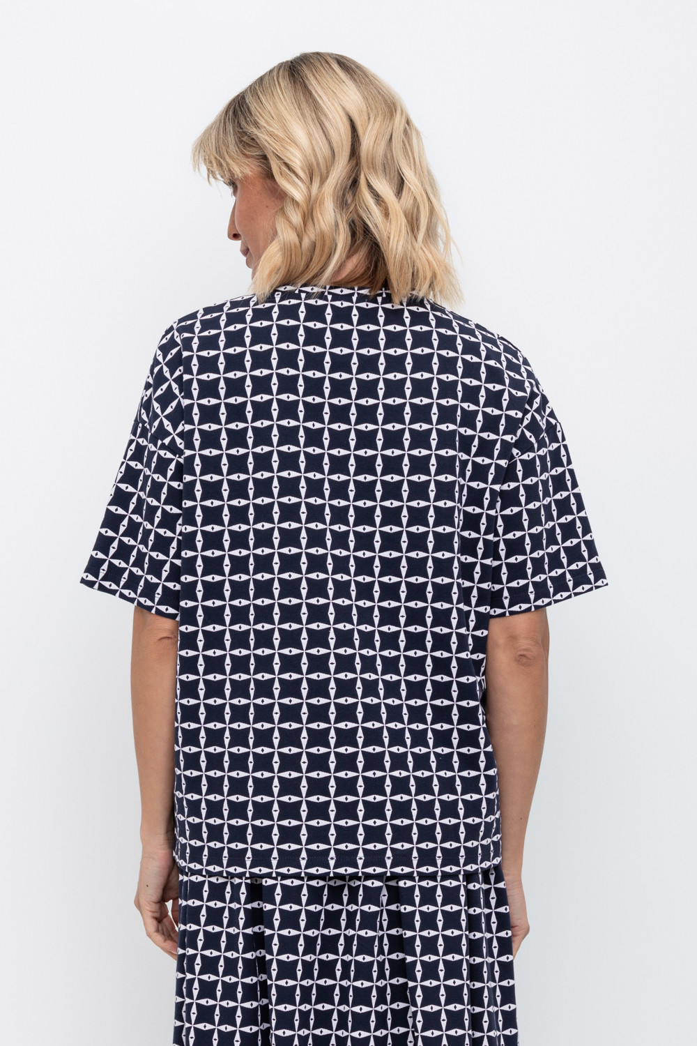 Футболки женские для мам, артикул: ЕВТ 3197, цвет: темно-синий, фото 4