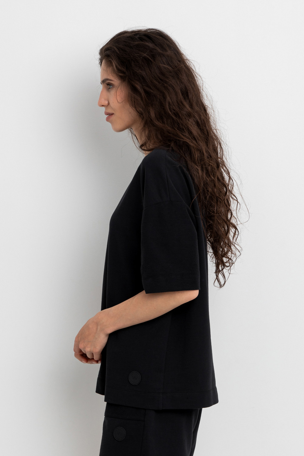 Футболки женские для мам, артикул: ЕВТ 3203, цвет: черный, фото 4