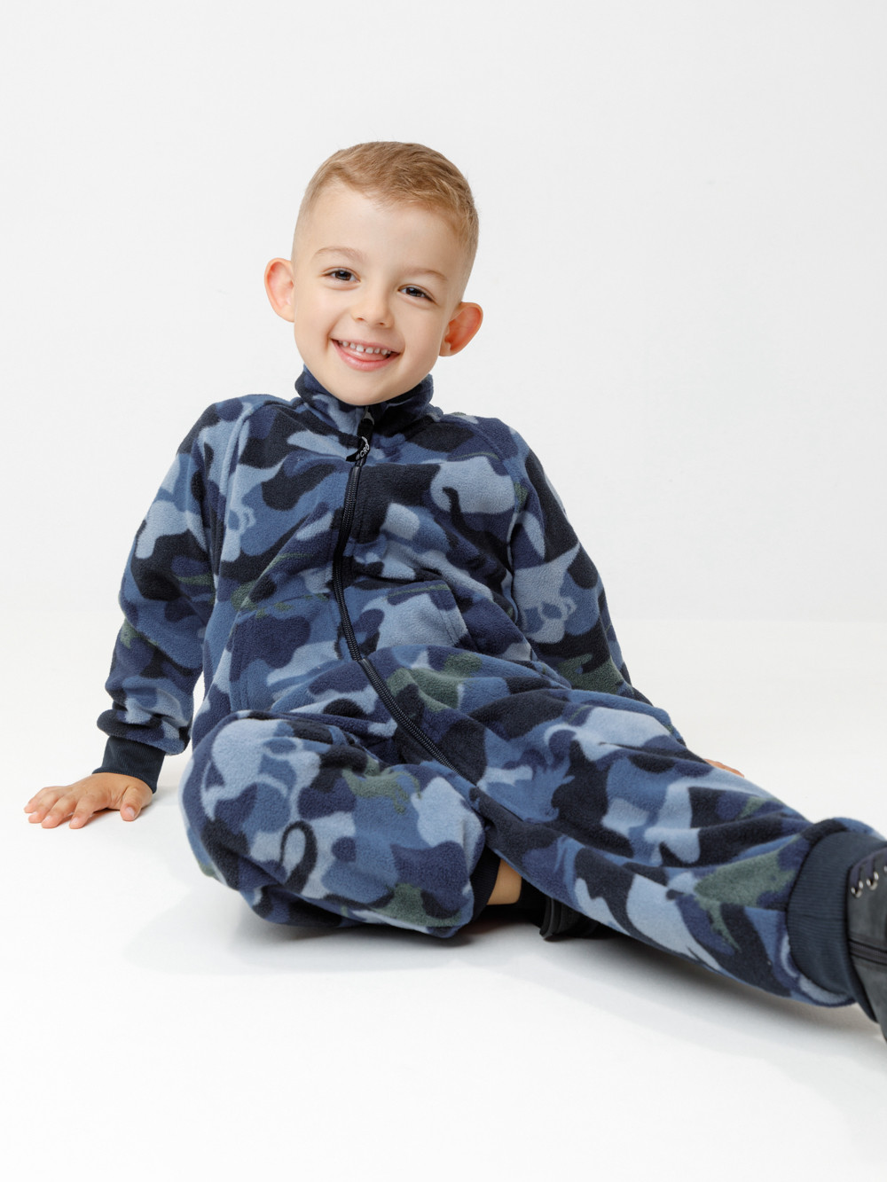 Комбинезон для мальчика, артикул: ФЛ 60005/н/11 ГР, цвет: синий, фото 4