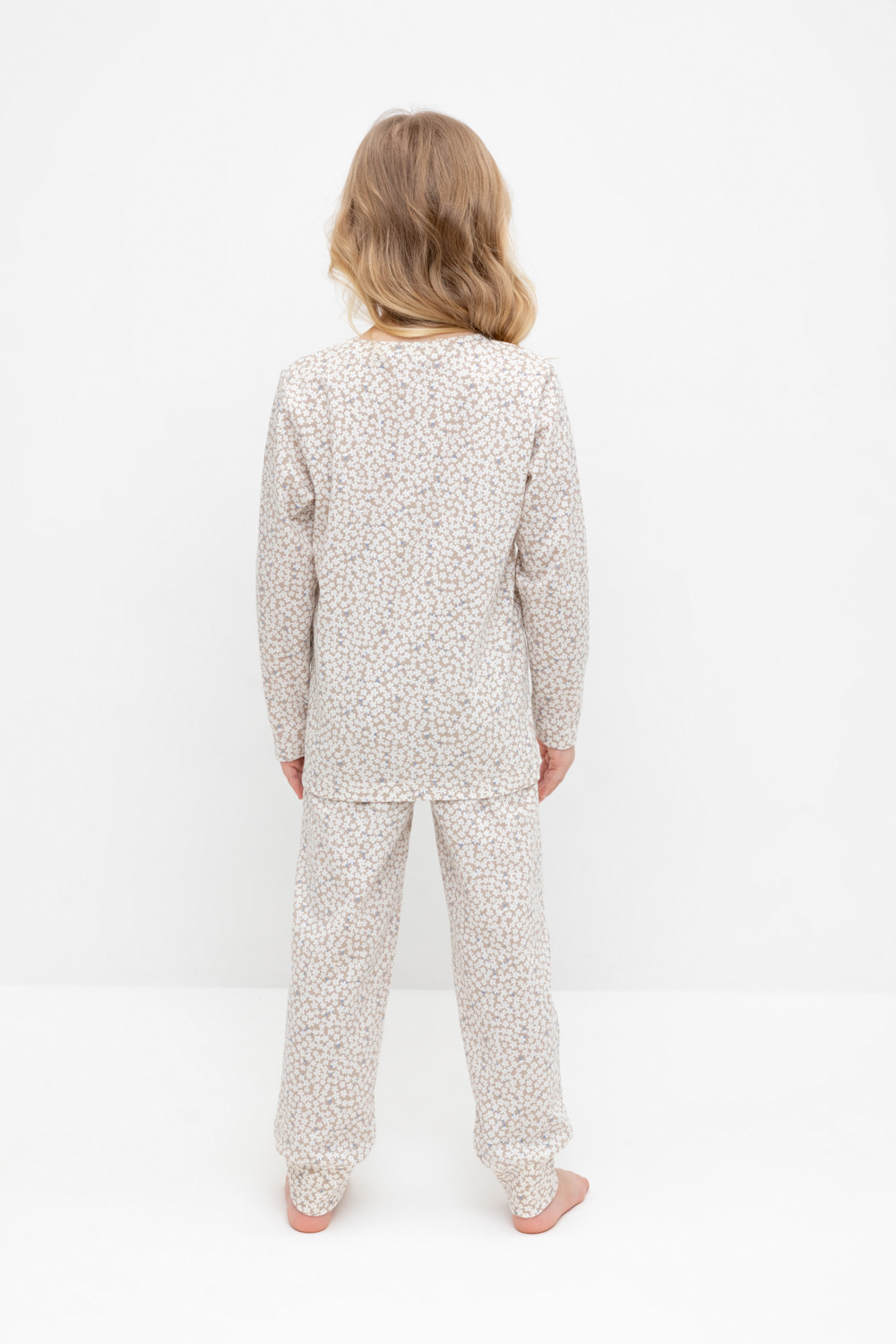 Пижама для девочки, артикул: К 1561, цвет: сливки2, фото 4