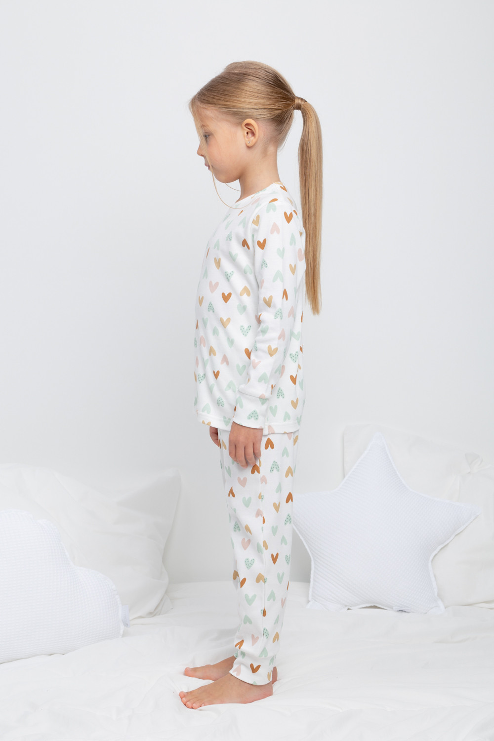 Пижама для девочки, артикул: К 1552/24, цвет: сахар, фото 4