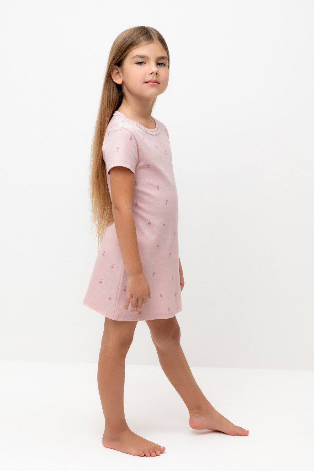 Ночная сорочка для девочки, артикул: К 1156, цвет: розовый, фото 4