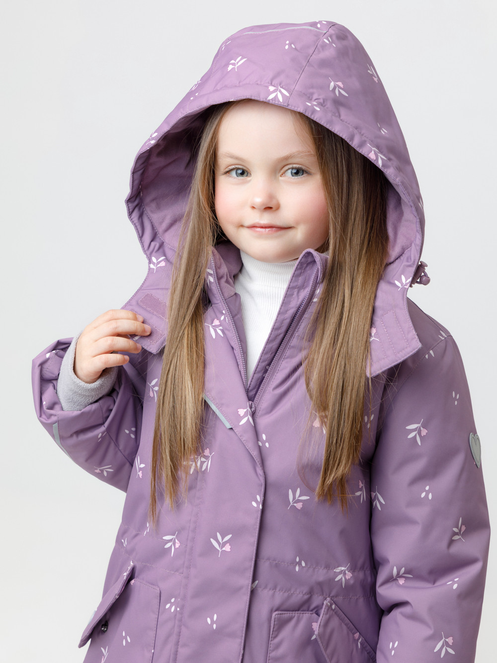 Куртка для девочки, артикул: ВК 38120/н/1 ГР, цвет: бордовый, фото 4