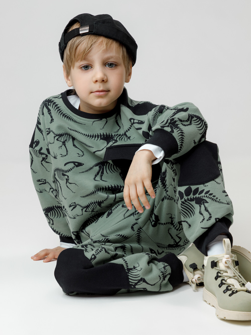 Свитшоты для мальчика, артикул: КР 302773, цвет: хаки, фото 4