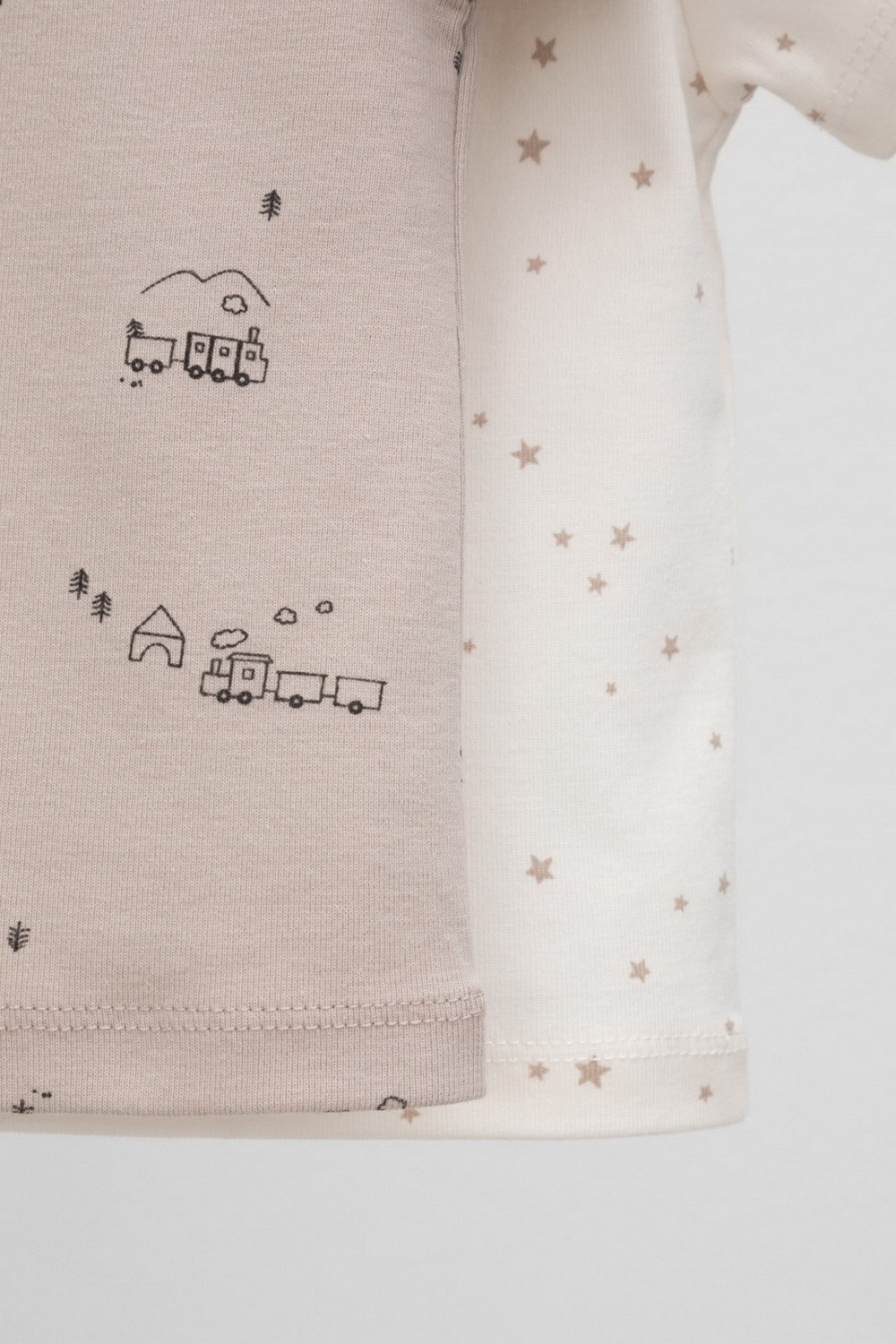 Футболка для новорожденных, артикул: К 302522-2уп, цвет: светло-бежевый, фото 4