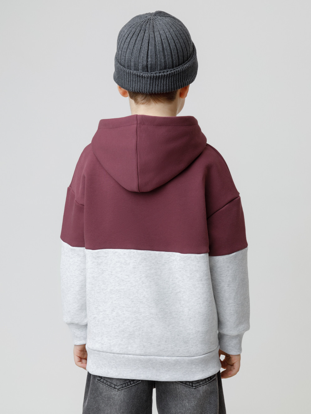 Худи для мальчика, артикул: КР 302214, цвет: коричневый, фото 4