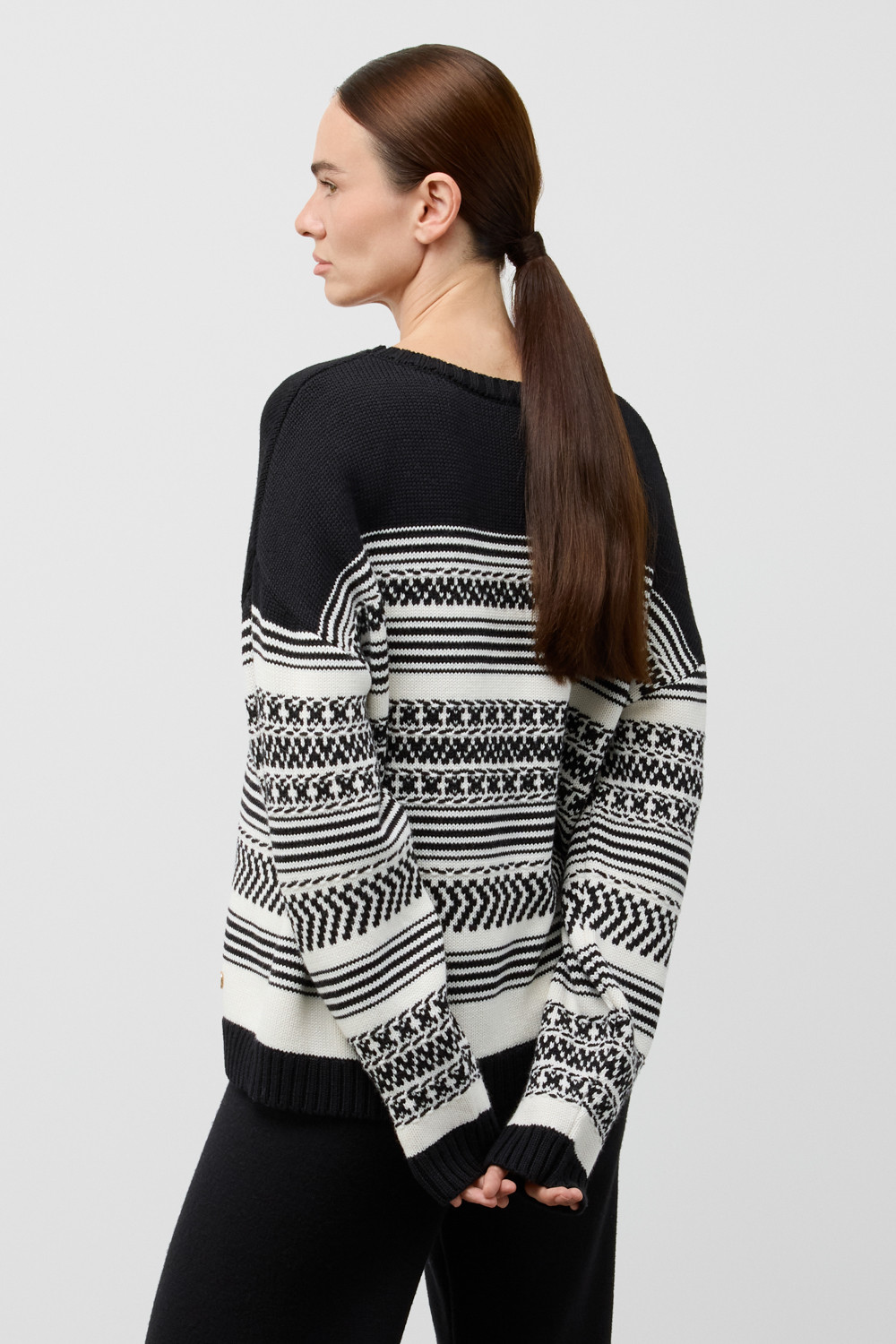 Джемперы женские для мам, артикул: ЕВ 30242/ш, цвет: черный3, фото 4