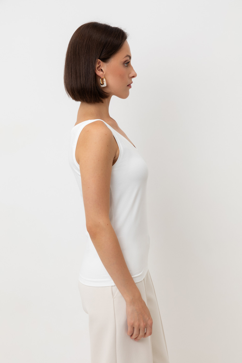 Майки женские для мам, артикул: ЕВТ 3299, цвет: бежевый, фото 4