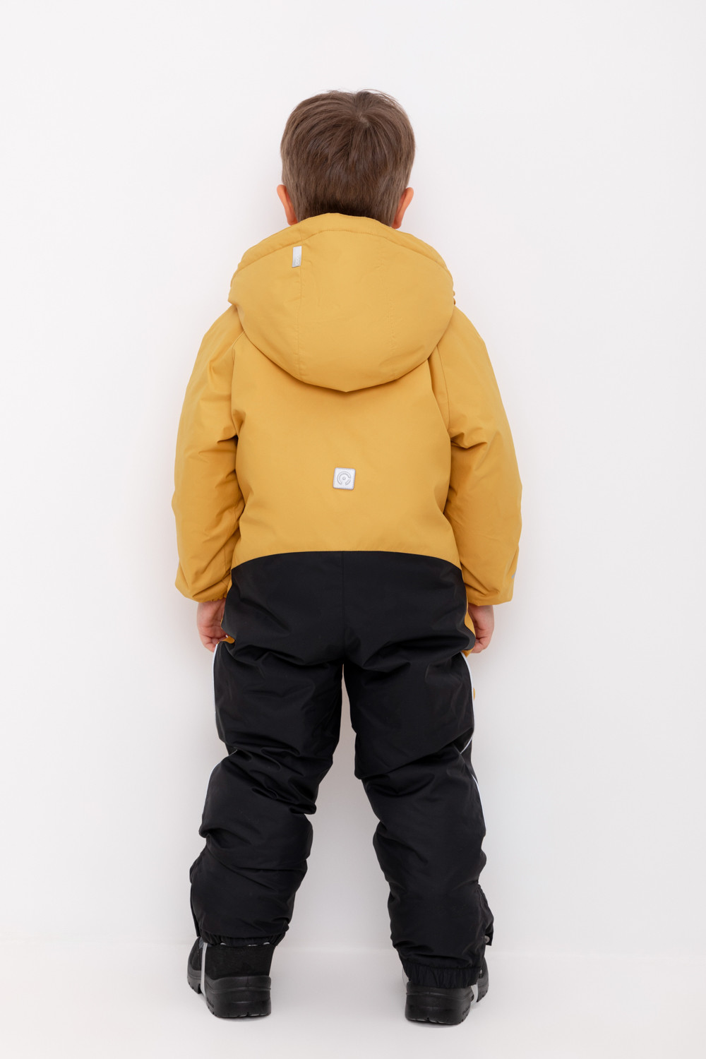 Комбинезоны утепленные для мальчика, артикул: ВК 60122/3 ГР, цвет: желтый, фото 4