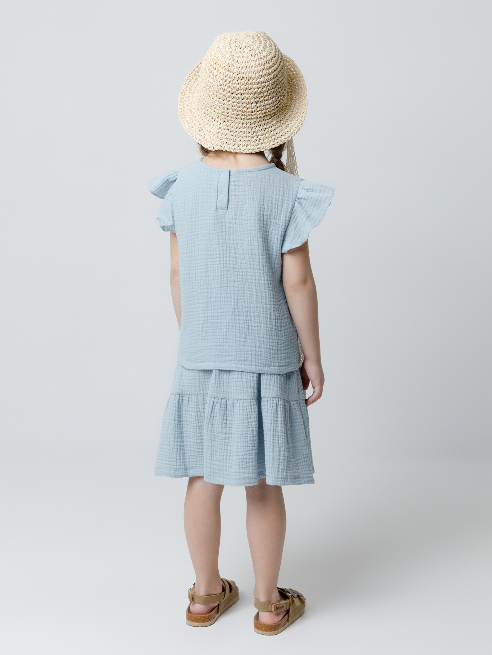 Юбка для девочки, артикул: ТК 70046, цвет: голубой, фото 4