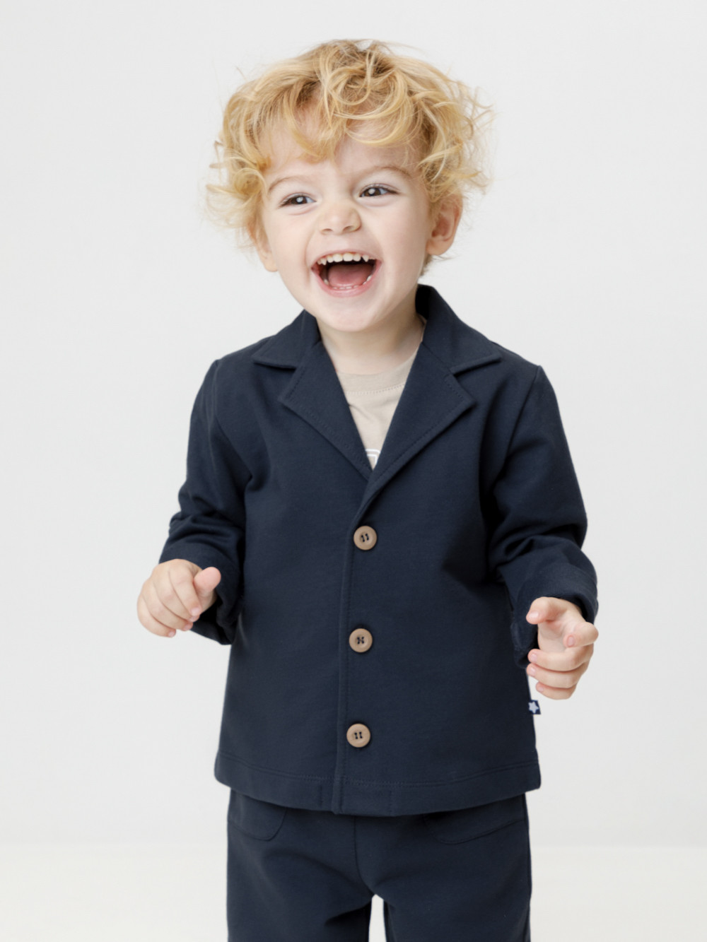 Жакет для мальчика, артикул: КР 302021, цвет: темно-синий, фото 4