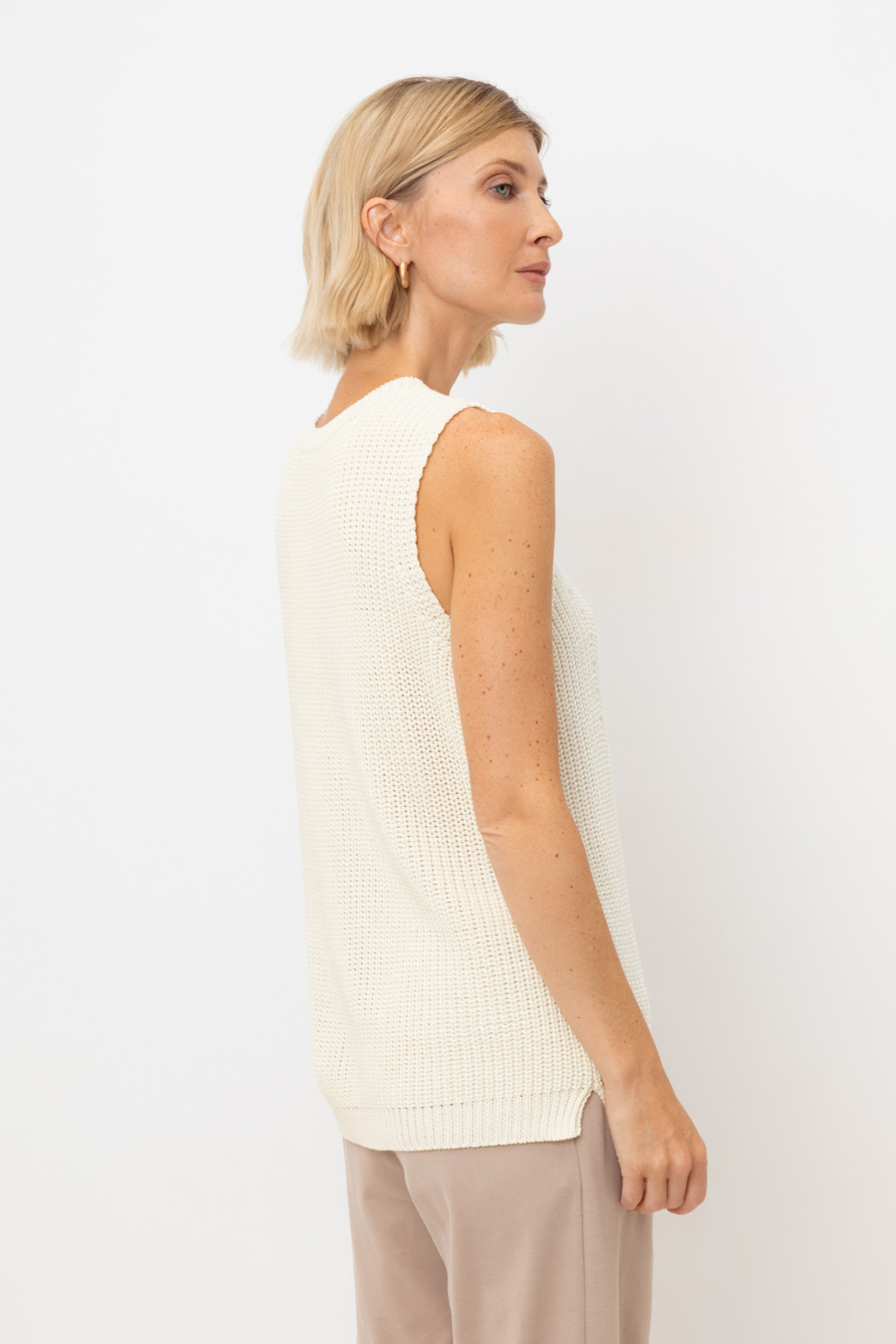 Майки женские для мам, артикул: ЕВ 30206, цвет: бежевый, фото 4