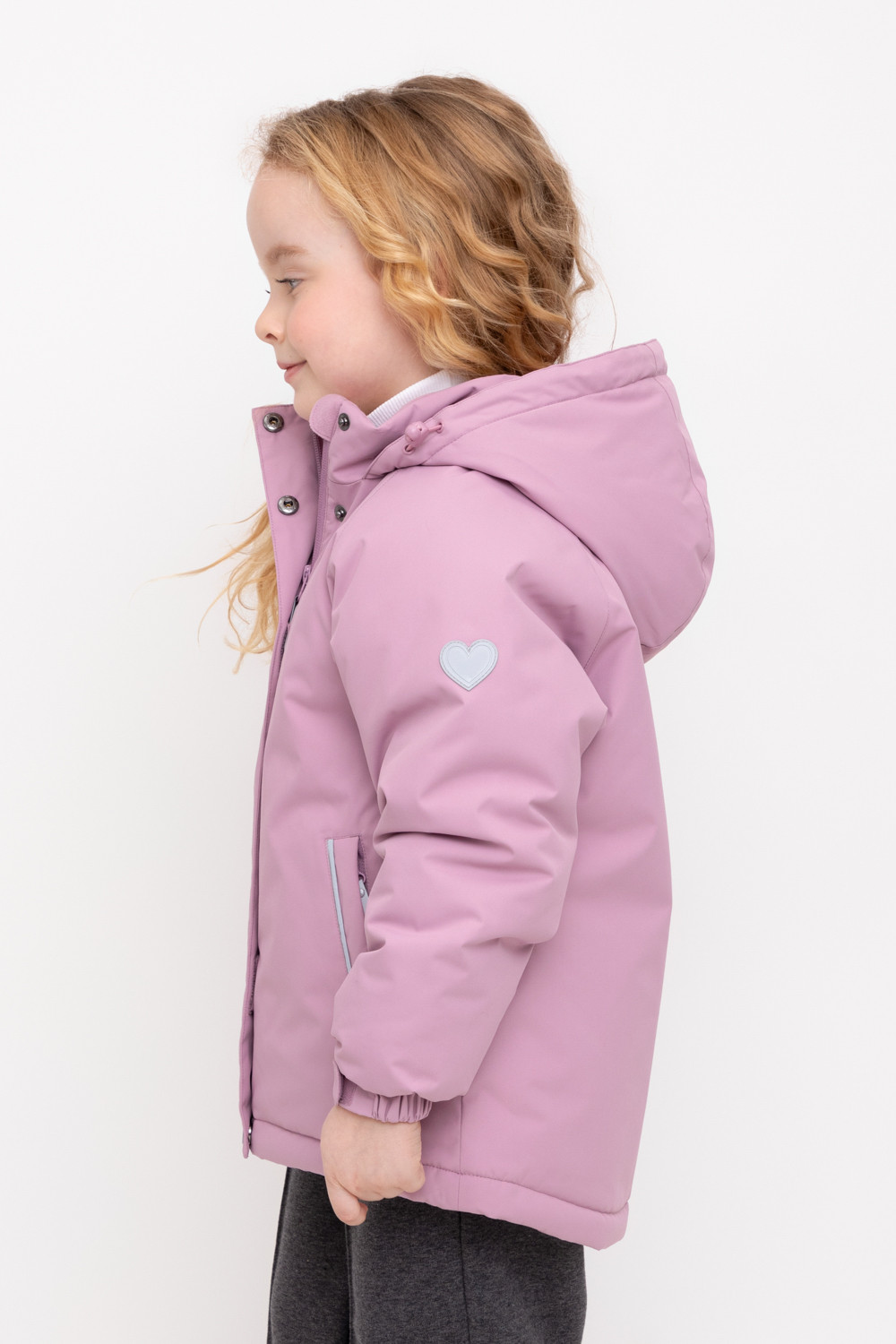 Куртка для девочки, артикул: ВК 38096/4 ГР ( 92-128), цвет: розовый, фото 4