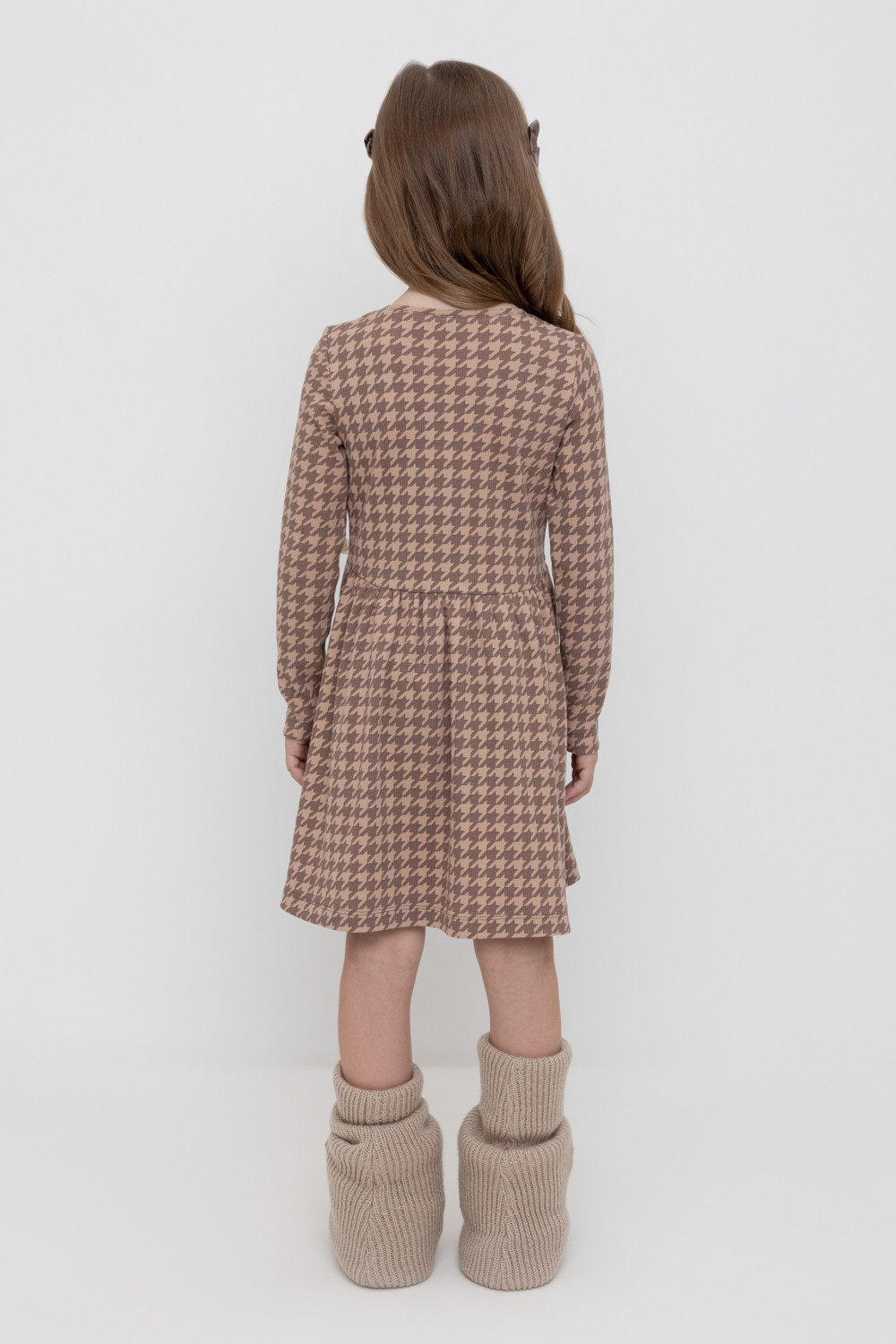 Платье для девочки, артикул: КР 5892, цвет: бежевый, фото 4