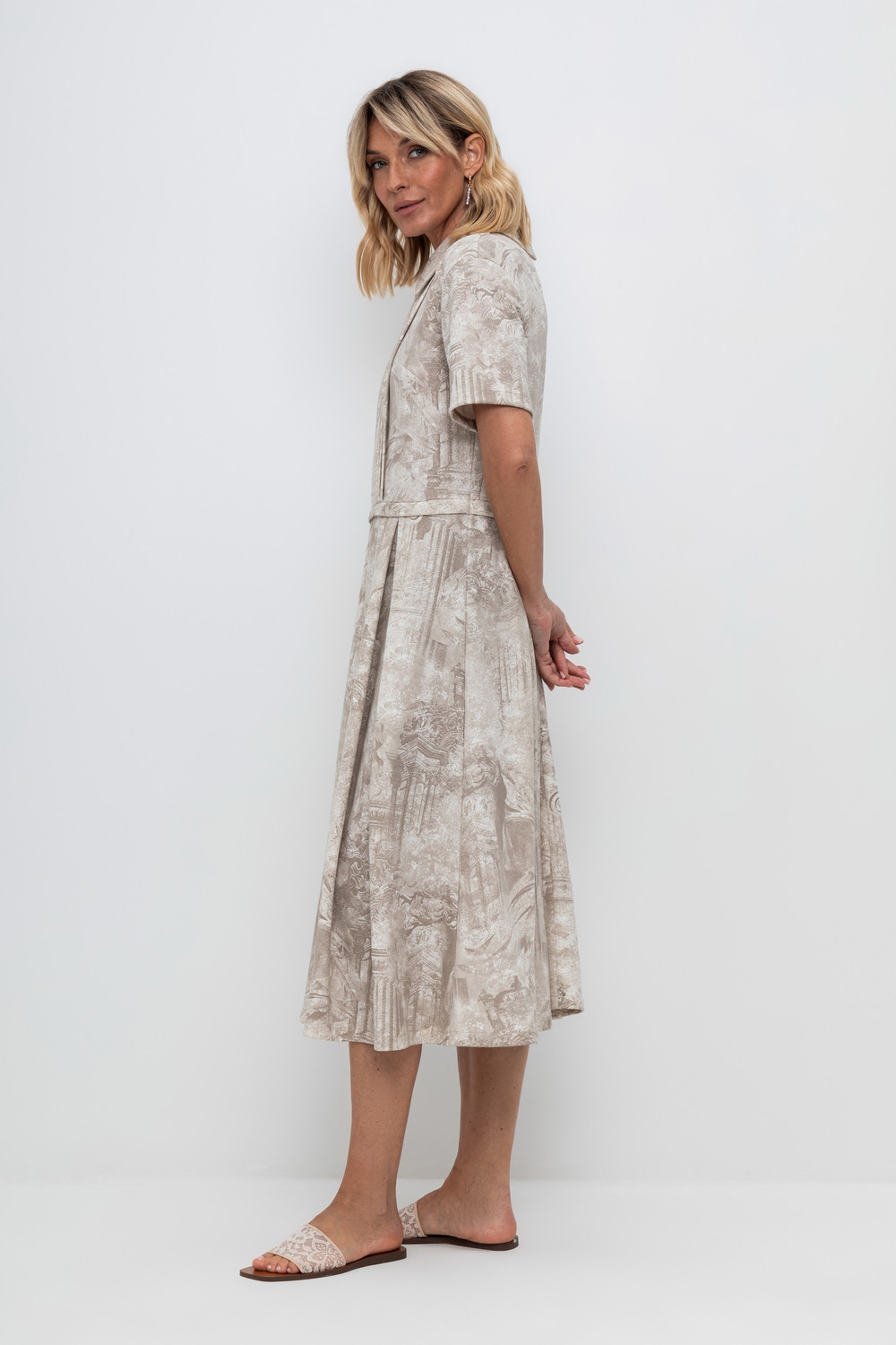 Платья женские для мам, артикул: ЕВТ 5048, цвет: сливки2, фото 4