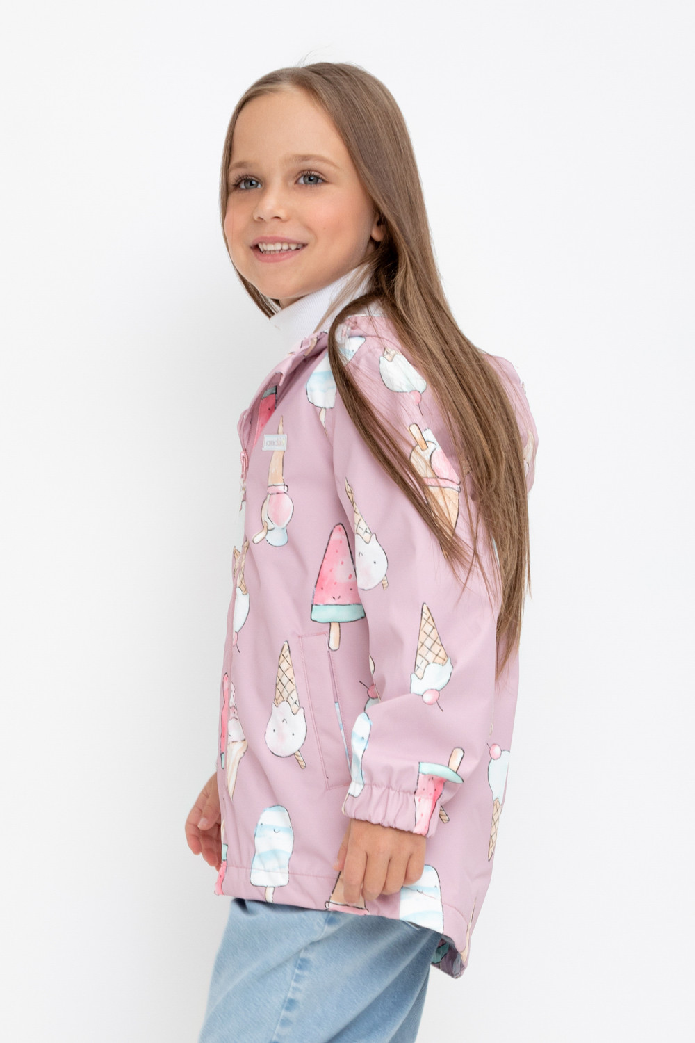 Куртка для девочки, артикул: ВК 32144/н/7 Ал, цвет: розовый, фото 4