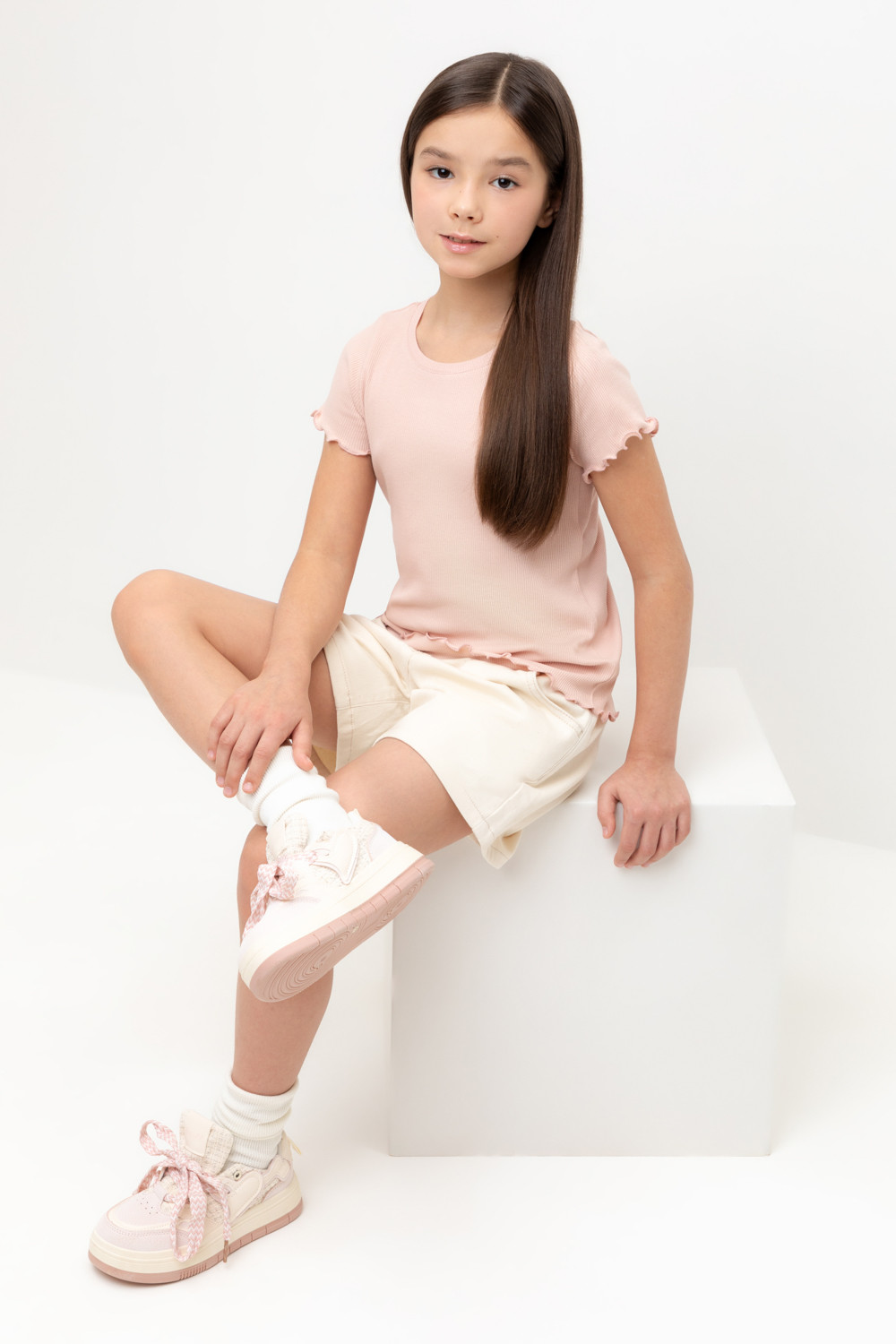 Футболка для девочки, артикул: КР 301989-1, цвет: розовый, фото 4