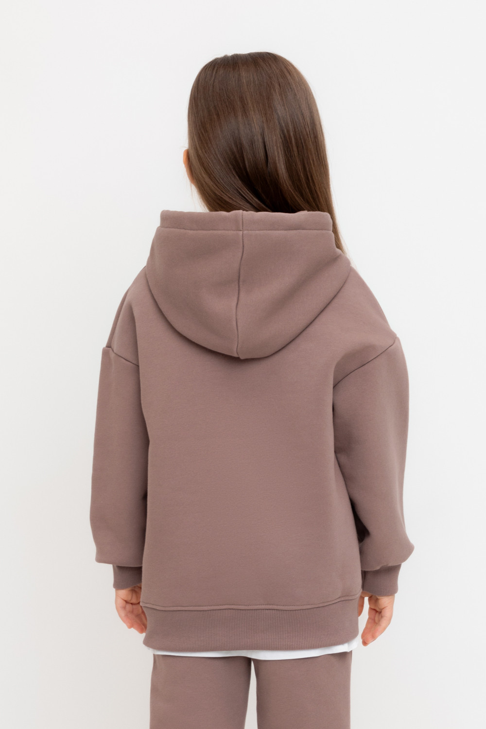 Толстовка для девочки, артикул: КР 302560, цвет: коричневый, фото 4