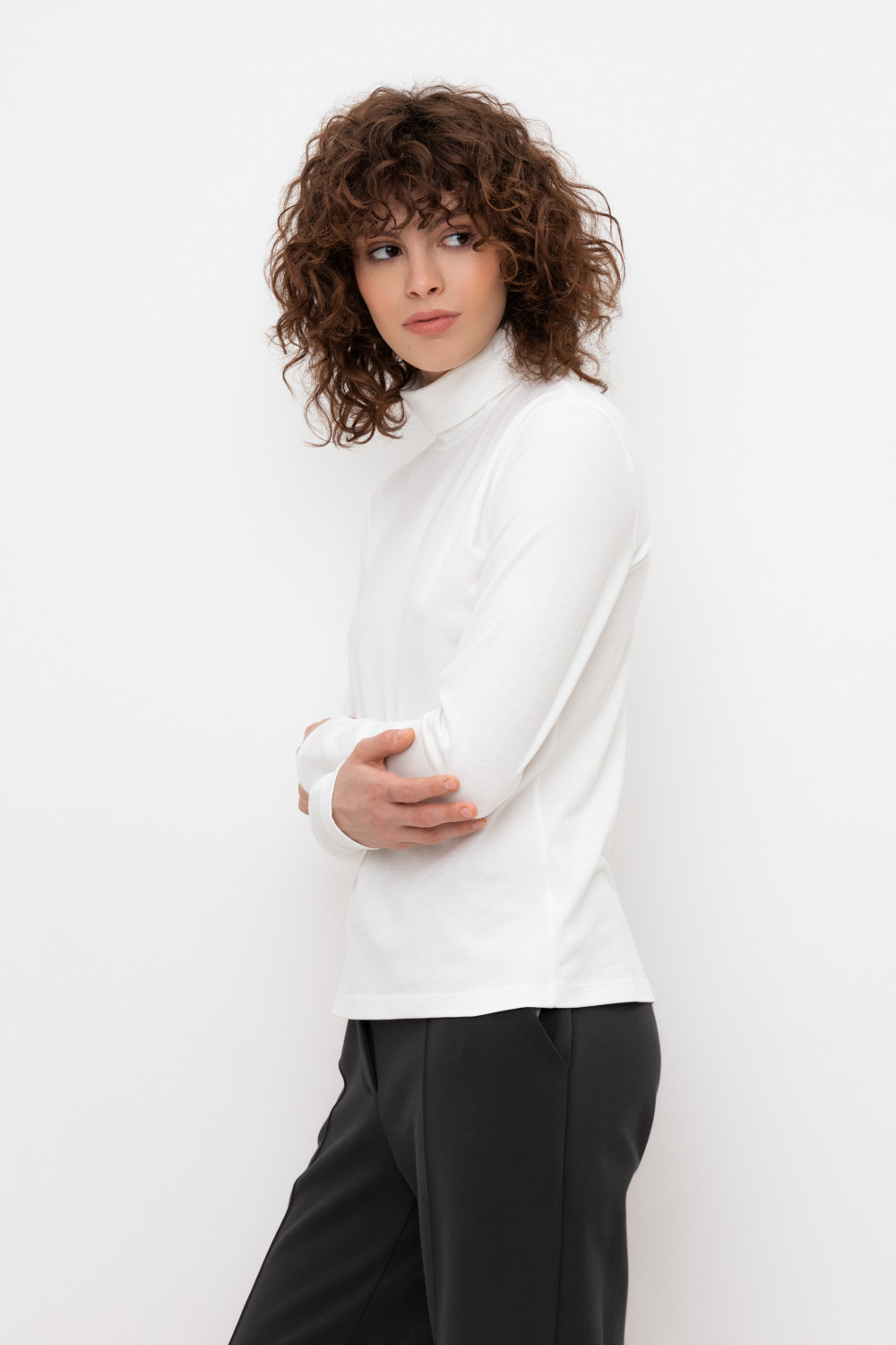 Водолазки женские для мам, артикул: ЕВТ 3026/24, цвет: бежевый, фото 4