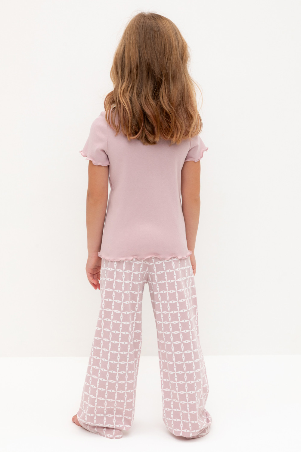 Пижама для девочки, артикул: К 1636, цвет: розовый, фото 4