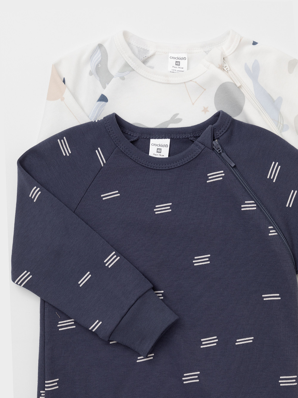 Комбинезон для новорожденных, артикул: К 6444-2уп, цвет: синий, фото 4