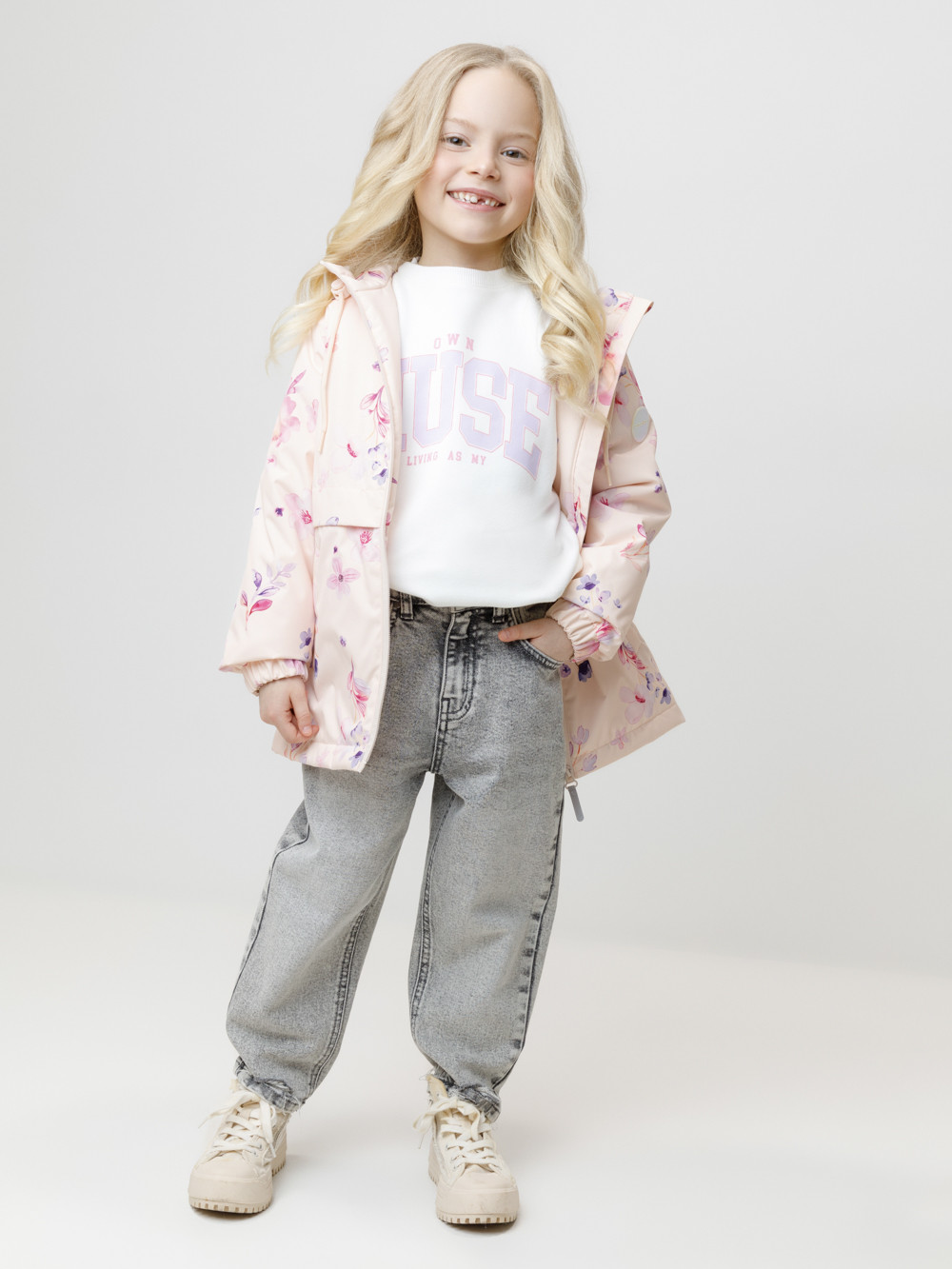 Куртка для девочки, артикул: ВК 32191/н/1 УЗГ, цвет: светло-розовый, фото 4