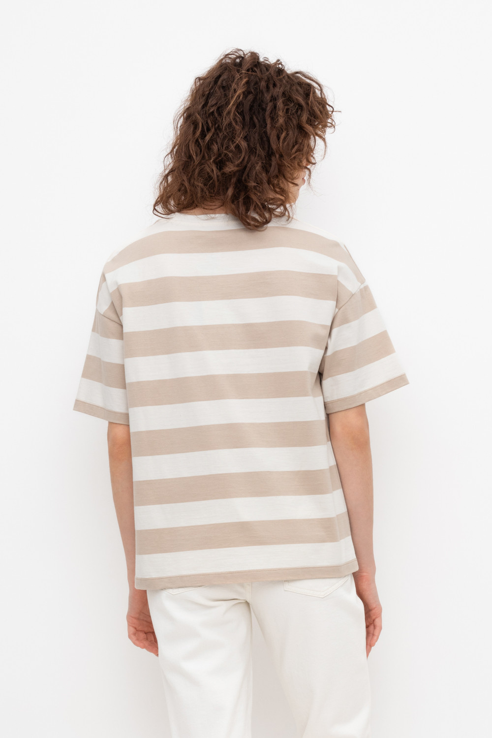 Футболки женские для мам, артикул: ЕВТ 3190, цвет: бежевый, фото 4