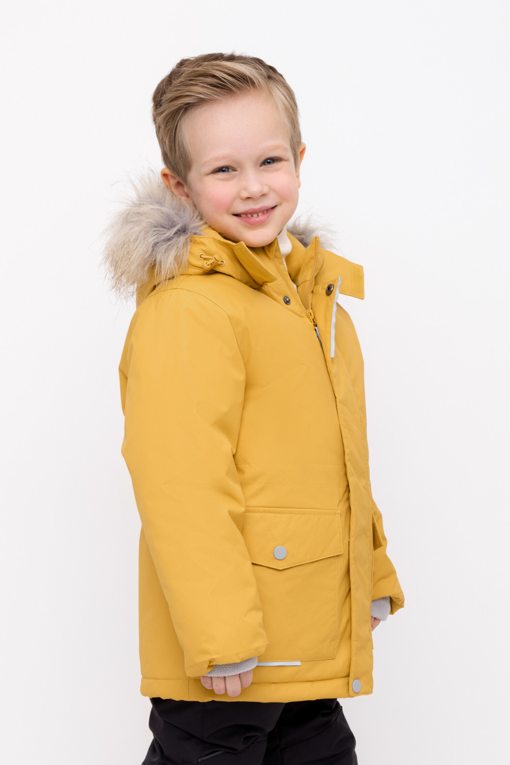 Куртки для мальчика, артикул: ВК 36103/2 ГР (122-158), цвет: горчица, фото 4