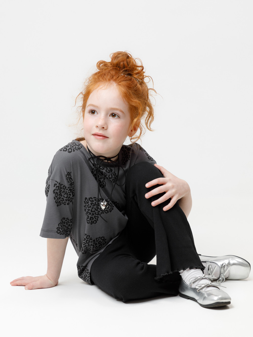 Брюки для девочки, артикул: МП 400835, цвет: черный, фото 4