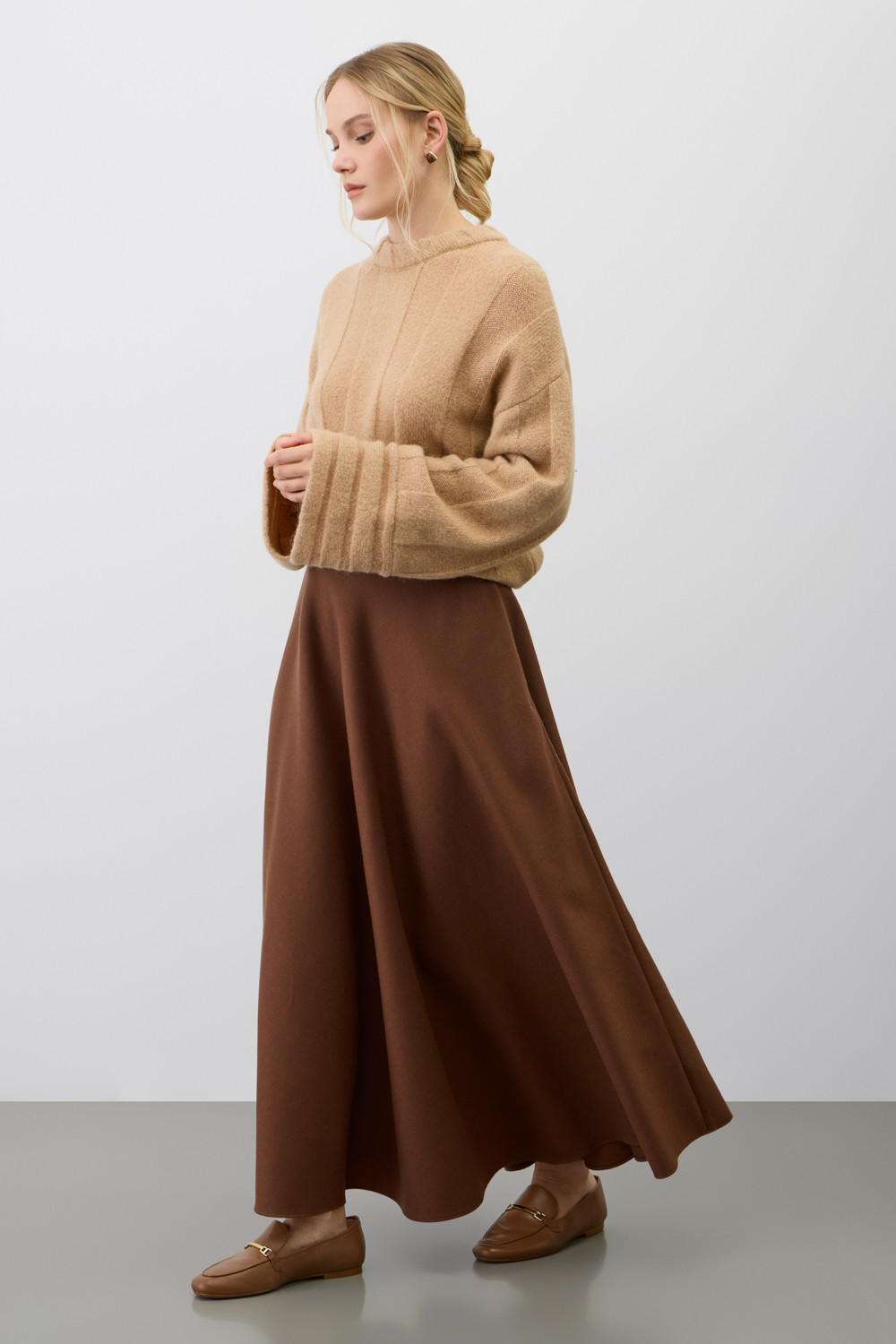 Джемперы женские для мам, артикул: ЕВ 30264/ш, цвет: бежевый, фото 4