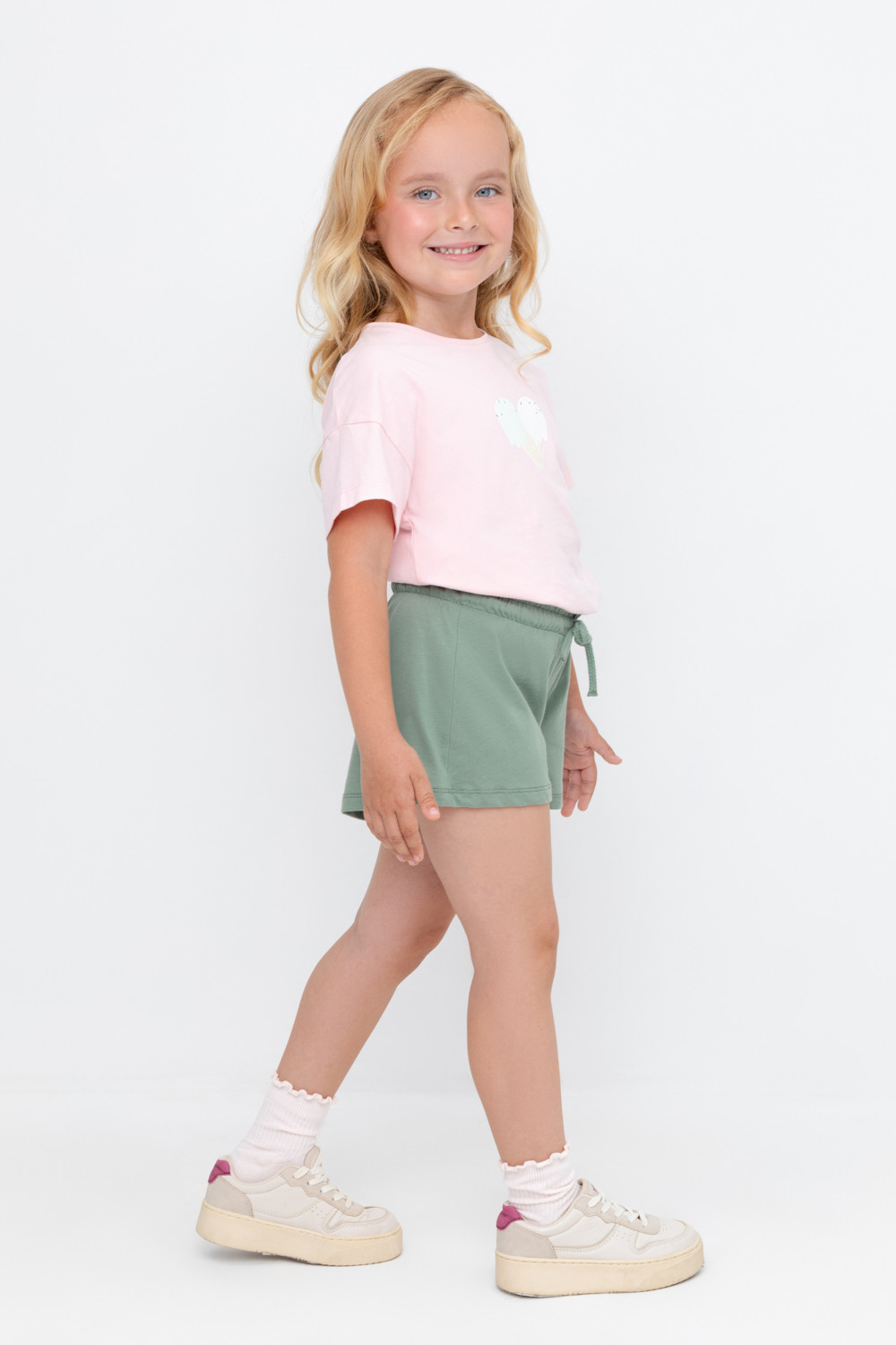 Шорты для девочки, артикул: К 400697, цвет: зеленый, фото 4