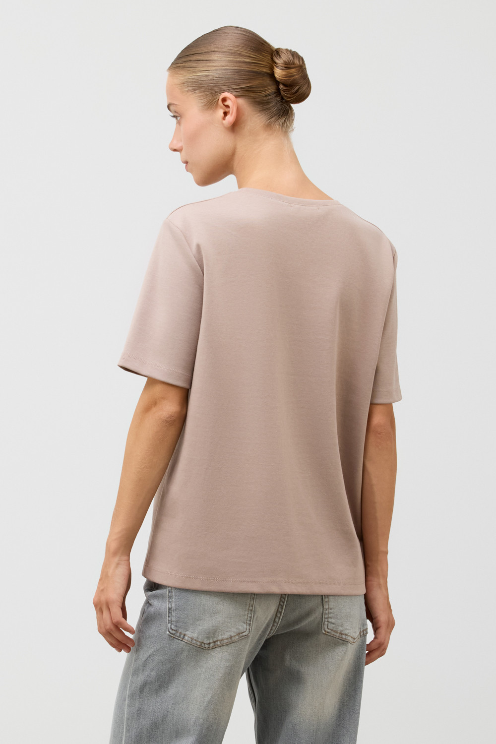 Футболки женские для мам, артикул: ЕВТ 3283, цвет: бежевый, фото 4