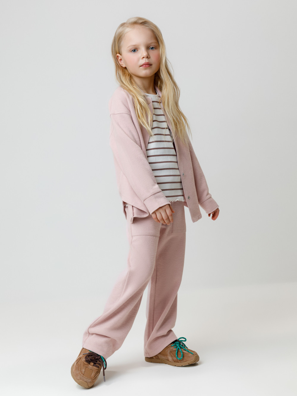 Брюки для девочки, артикул: КР 400843, цвет: розовый, фото 4