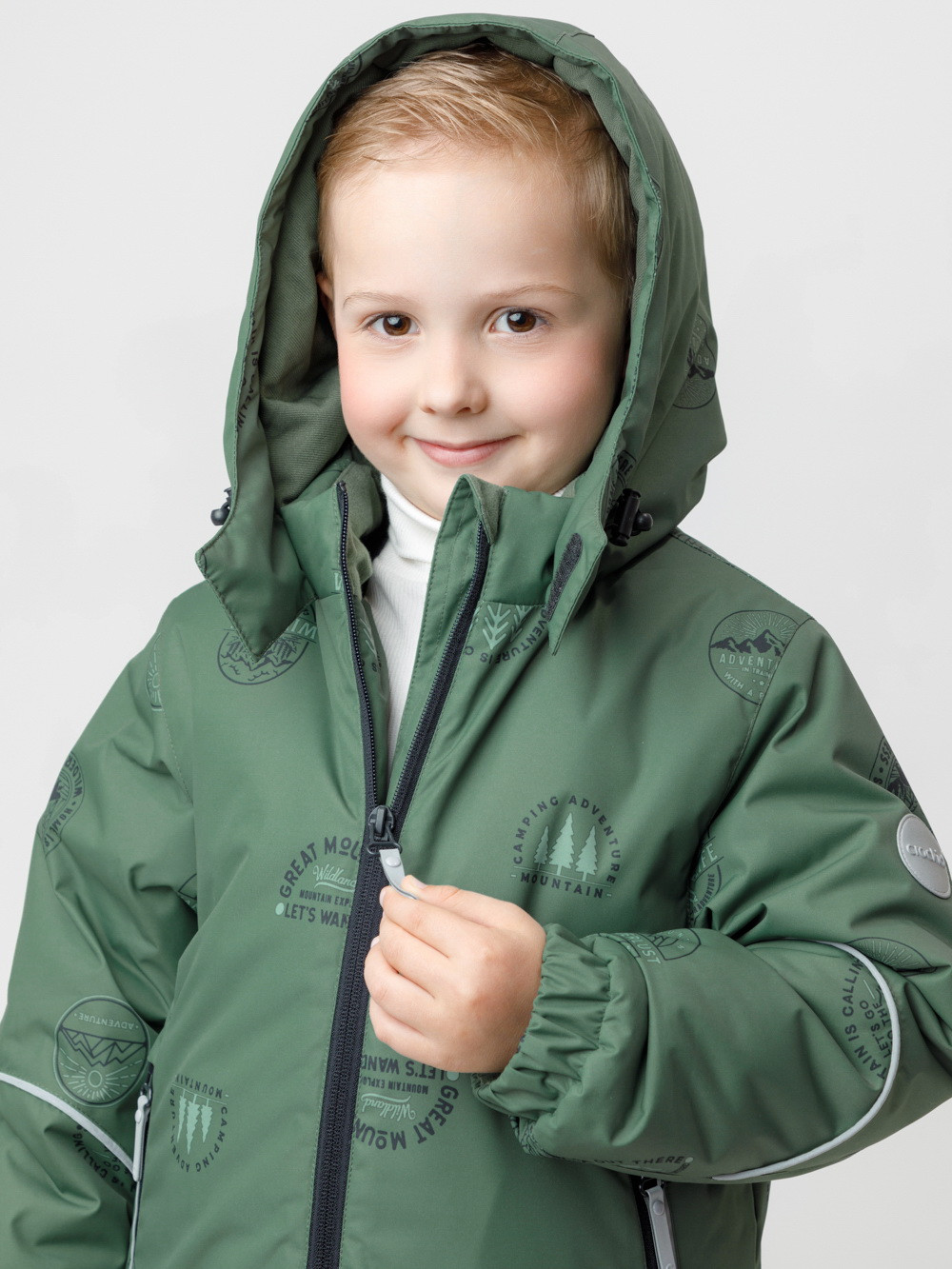 Куртки для мальчика, артикул: ВК 36090/н/4 Ал, цвет: зеленый, фото 4