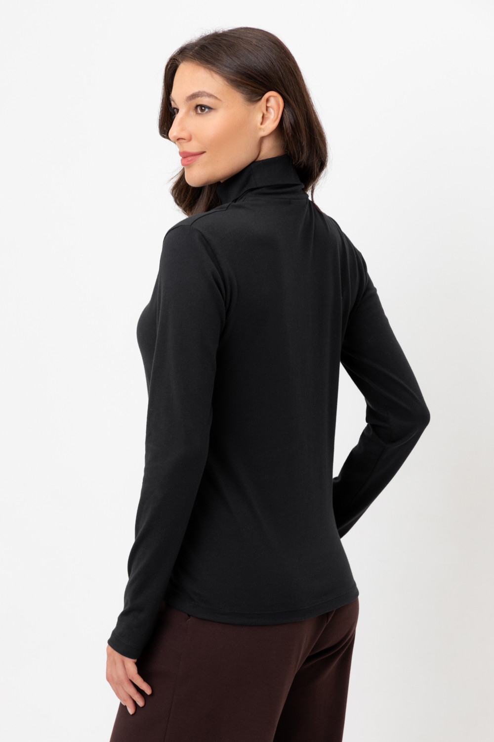 Водолазки женские для мам, артикул: ЕВТ 3026/24, цвет: черный, фото 4