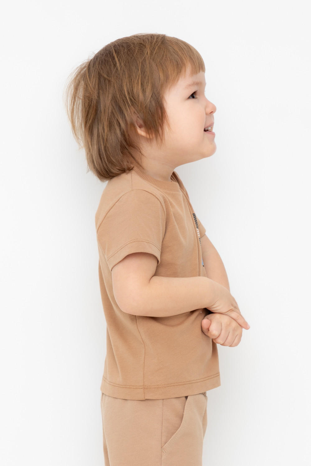 Футболка для мальчика, артикул: КР 302608, цвет: бежевый, фото 4