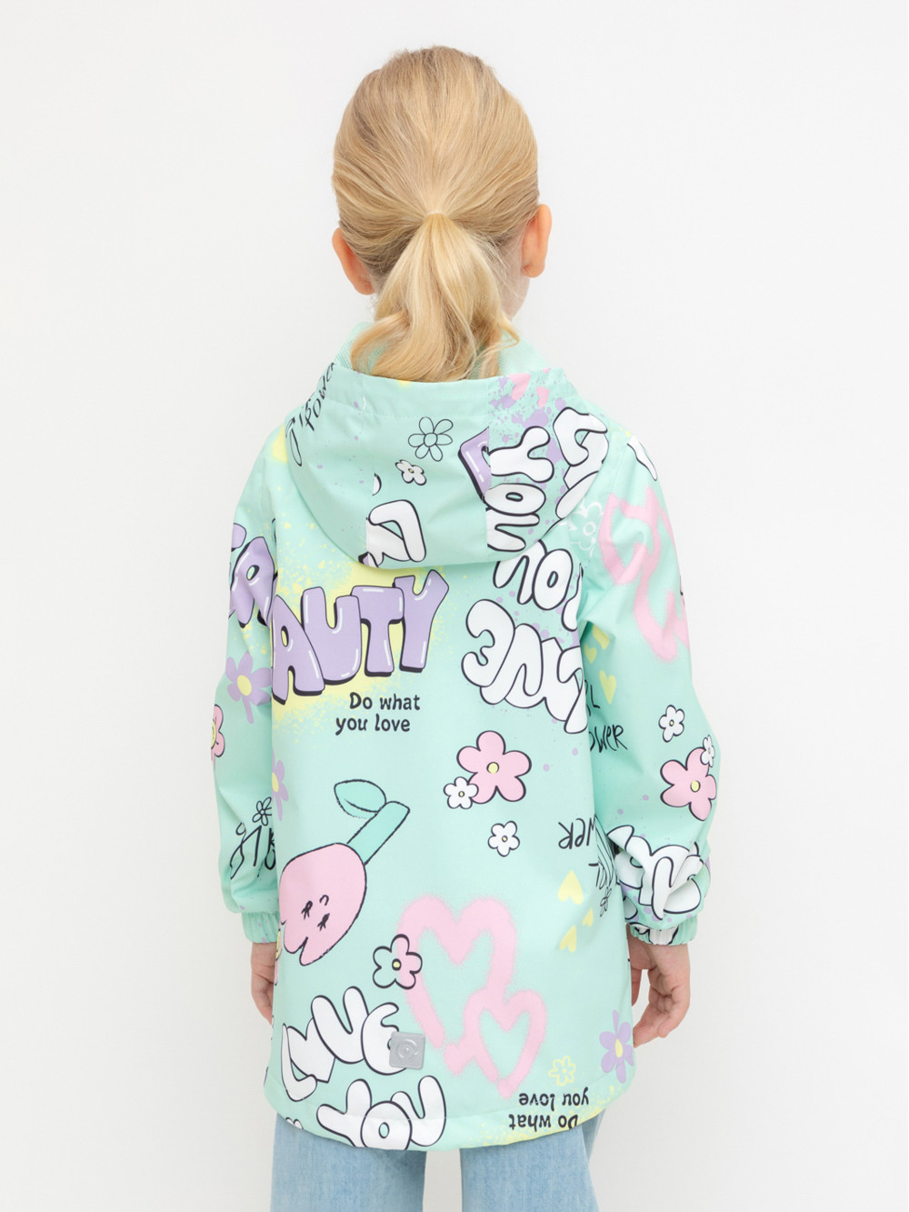 Куртка для девочки, артикул: ВК 32177/н/2 Ал, цвет: зеленый, фото 4