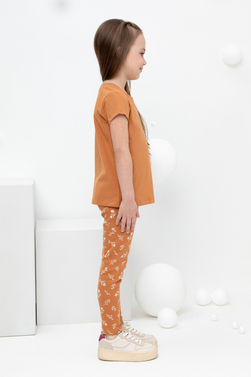 Бриджи для девочки, артикул: КР 400517, цвет: коричневый, фото 4