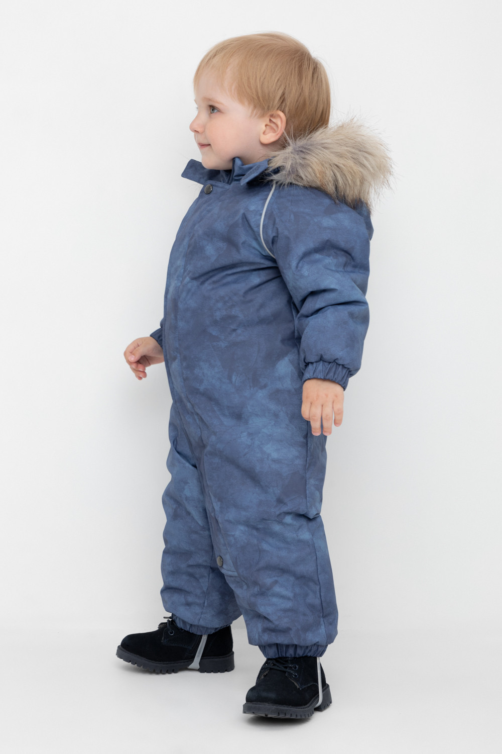 Комбинезоны утепленные для мальчика, артикул: ВК 60116/н/5 ГР, цвет: синий, фото 4