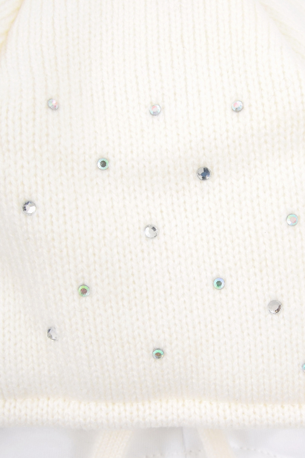 Шапка для девочки, артикул: КВ 20316/ш, цвет: белый, фото 4