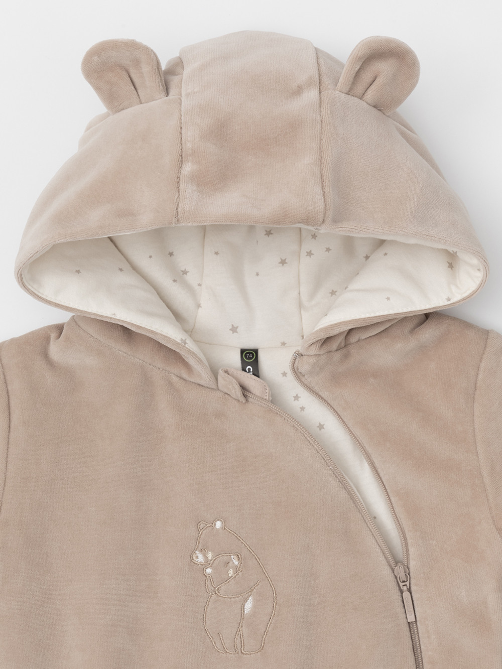 Комбинезон для новорожденных, артикул: К 6533, цвет: светло-бежевый, фото 4